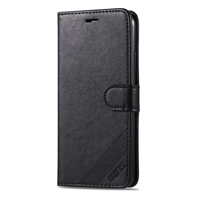 Azns PU Leather Drop Drop With Willet Supper Design Fase de Teléfonos Móviles Para Iphone 13 Pro Max 6.7 Pulgadas - Negro