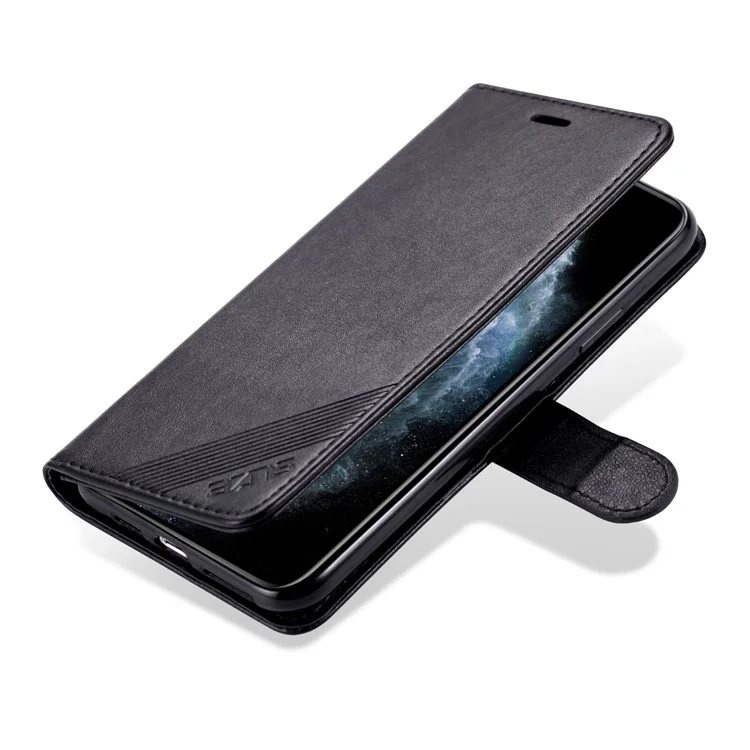 Azns PU Leather Drop Drop With Willet Supper Design Fase de Teléfonos Móviles Para Iphone 13 Pro Max 6.7 Pulgadas - Negro