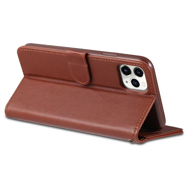 Azns PU Leather Drop Drop With Willet Supper Design Fase de Teléfonos Móviles Para Iphone 13 Pro Max 6.7 Pulgadas - Negro