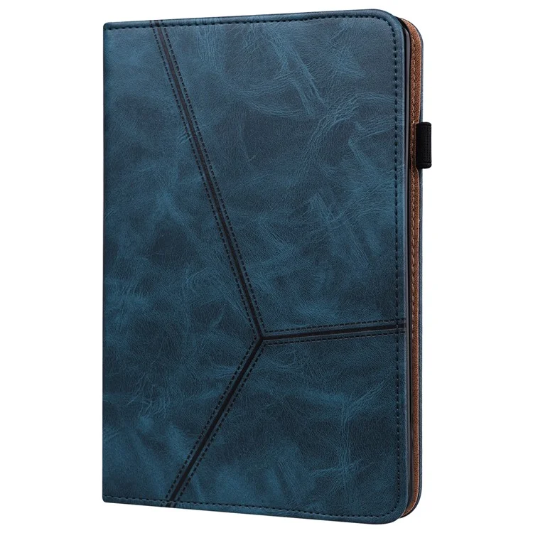 Leder-tablet-standabdeckung Mit Automatischer Wake/sleep-funktion Und Kartenhalter Für Ipad Pro 12,9 Zoll (2021) - Blau