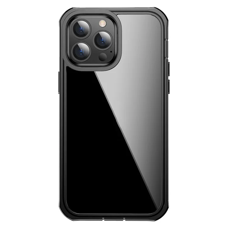 Para iPhone 13 Pro Max 6,7 polegadas PET Screen Protector Shock Absorption Phone Case Full-Body Protection Hard PC Back Cover