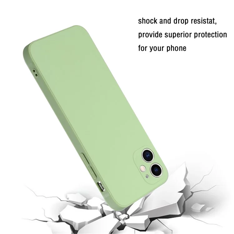 Protección Completa Anti-Drop Soft TPU Rectivo Borde Teléfono Para Iphone 12 Mini 5.4 Pulgadas - Matcha Verde