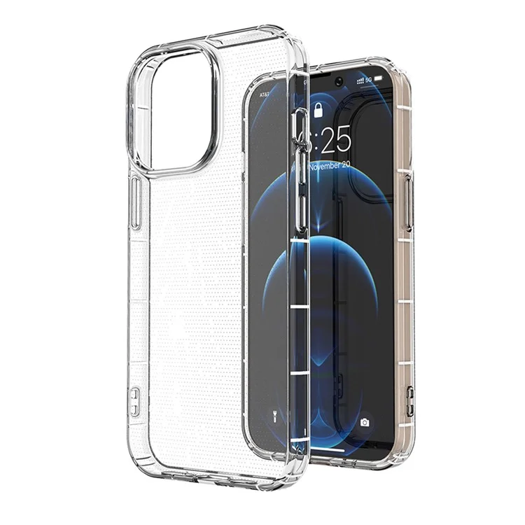 Transparent Flexible TPU Mobile Phone Back Case Shell Protective Cover for iPhone 13 Pro 6.1 inch