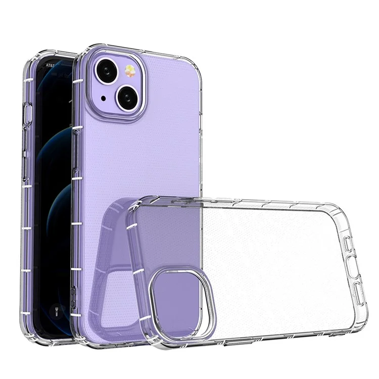 Transparent Soft TPU Telepu Case de Amortiguadores Protector de Cubierta Posterior Para Iphone 13 6.1 Pulgadas