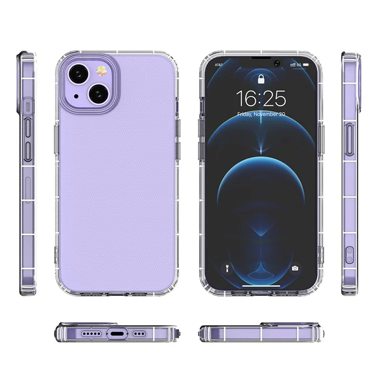 Transparent Soft TPU Telepu Case de Amortiguadores Protector de Cubierta Posterior Para Iphone 13 6.1 Pulgadas