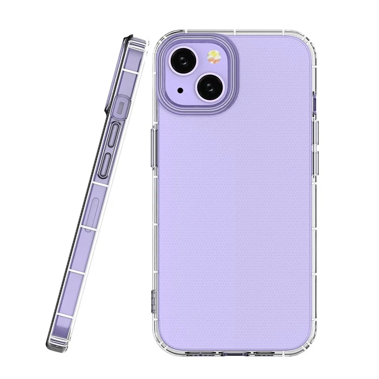 Transparent Soft TPU Telepu Case de Amortiguadores Protector de Cubierta Posterior Para Iphone 13 6.1 Pulgadas
