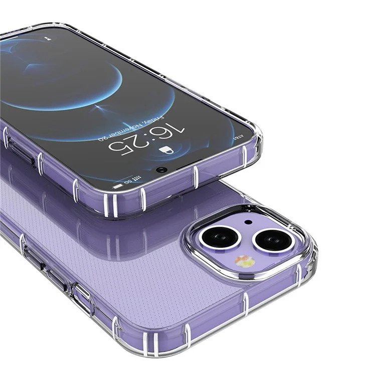 Transparent Soft TPU Telepu Case de Amortiguadores Protector de Cubierta Posterior Para Iphone 13 6.1 Pulgadas