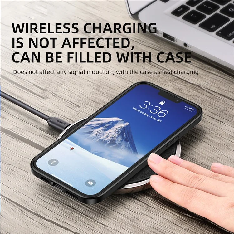 IPAKY Specter Series Hard Plastic Back + Soft TPU Frame Thin Hybrid Protective Cover for iPhone 13 Pro Max 6.7 inch - Blue