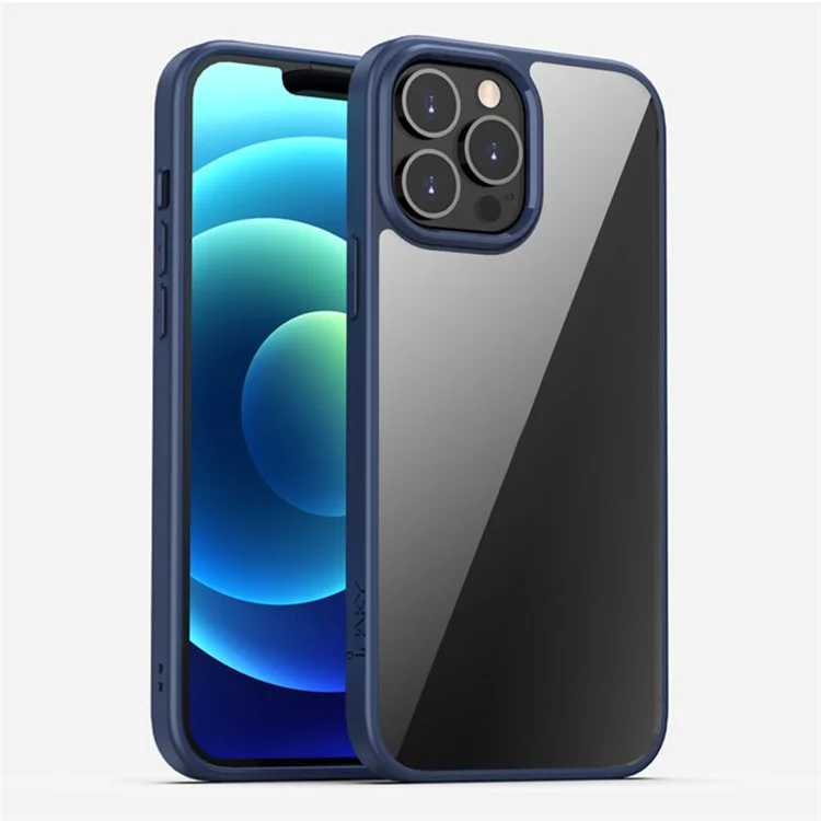 IPAKY Drop-proof PC + TPU Hybrid Case Phone Protective Cover Shell para iPhone 13 6.1 polegadas - Azul