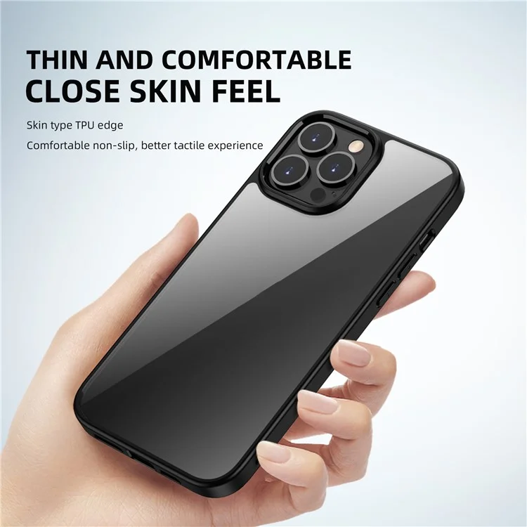 IPAKY Drop-proof PC + TPU Hybrid Case Phone Protective Cover Shell para iPhone 13 6.1 polegadas - Azul