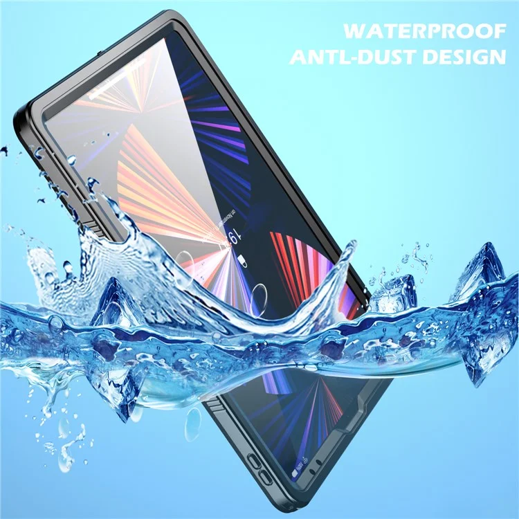 REDPEPPER IP68 Waterproof Anti-fingerprint Shockproof Tablet Cover Case for iPad Pro 12.9-inch (2021)