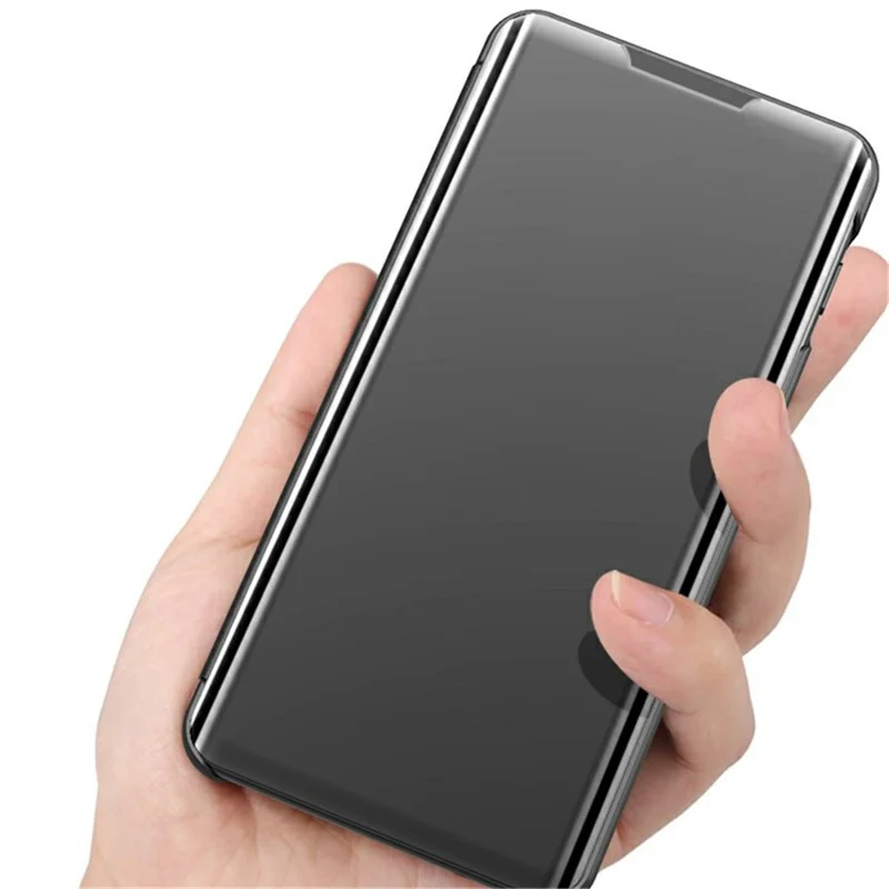 For iPhone 13 Pro Flip Leather Cover with Stand Full Body Protective Phone Case - Black