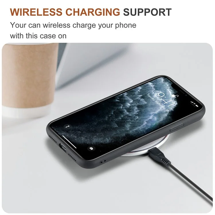 DG.MING M2 Series Anti-Fall Magnetic Wallet All-Inclusive Hybrid Case for iPhone 11 Pro 5.8 inch - Black