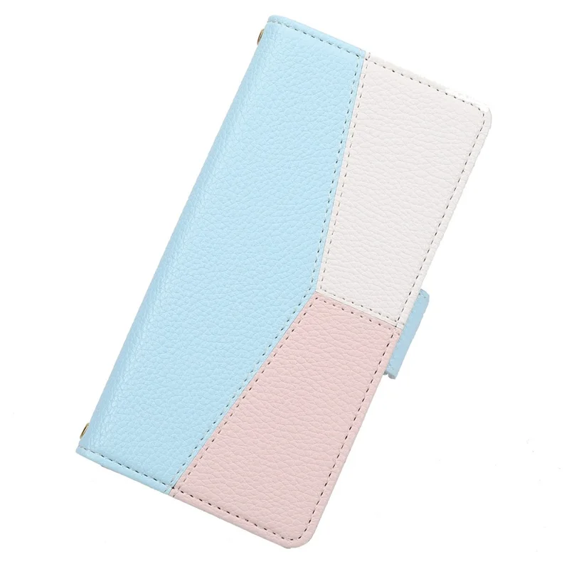 Litchi Texture Wallet Design Assorted Color Style Leather Wallet Case for iPhone 12 6.1 inch/12 Pro 6.1 inch - Blue