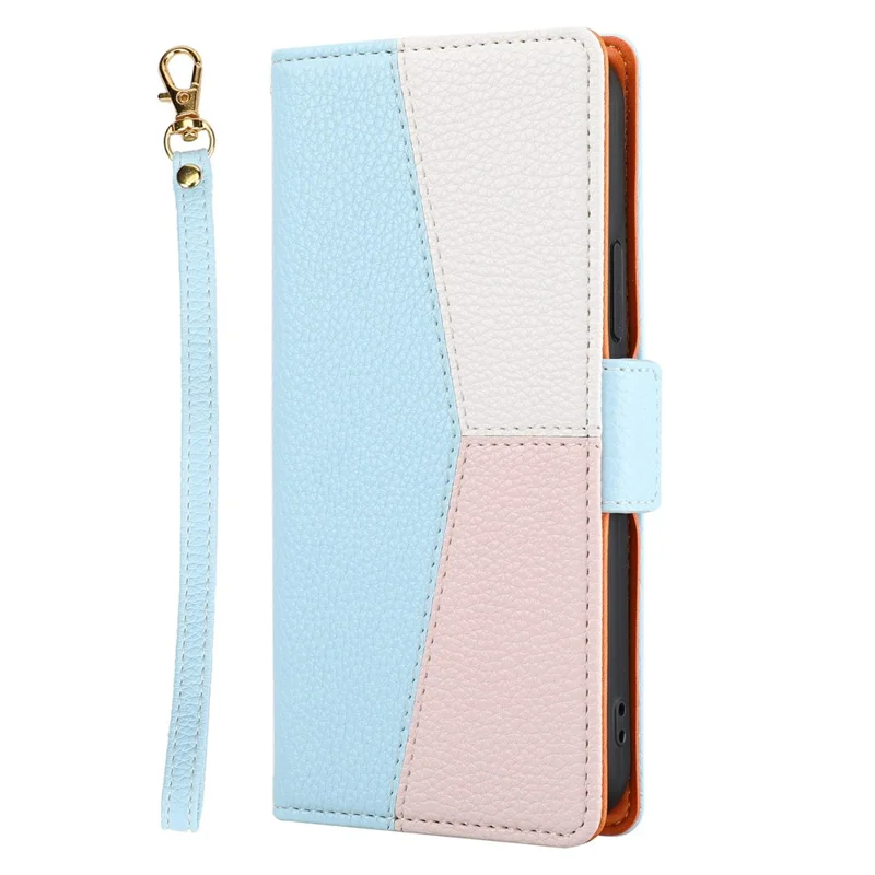 Litchi Texture Wallet Design Assorted Color Style Leather Wallet Case for iPhone 12 6.1 inch/12 Pro 6.1 inch - Blue