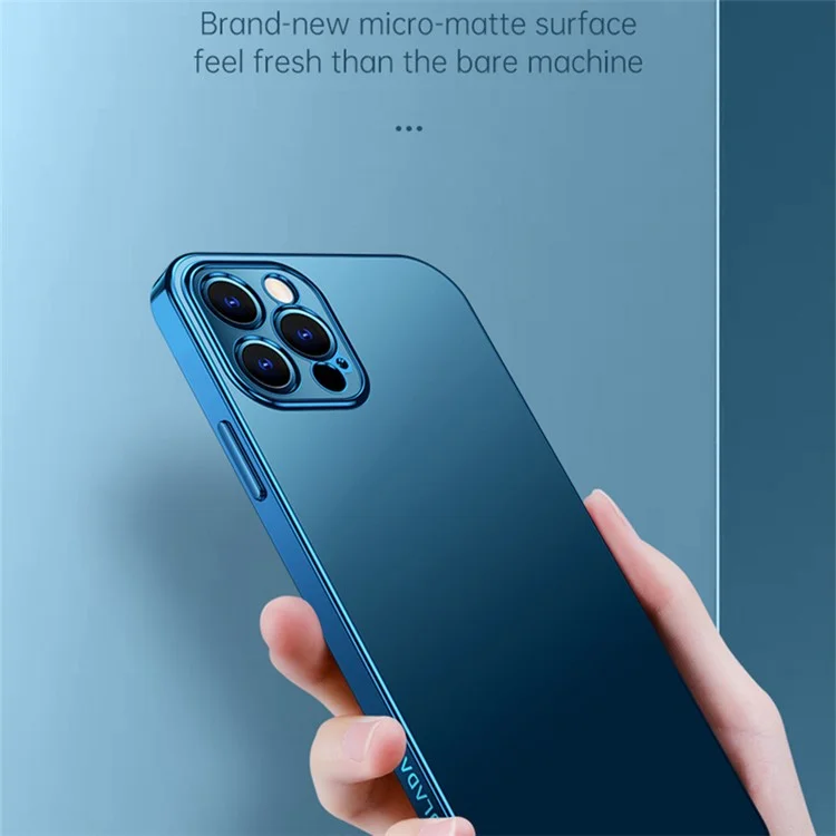 Sulada Natural Color TPU Case Para Iphone 13 Pro 6.1 Pulgadas Cubierta Protectora Móvil de Electroplation - Azul