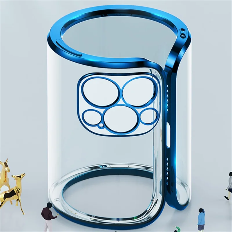 SULADA All-round Protective Electroplating Case Scratch-proof Back Cover Shell for iPhone 13 6.1 inch - Purple