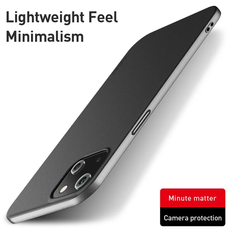 X-LEVEL Guardian Series Funda de TPU Mate Delgada y Ligera para Protección de iPhone 13 6.1 pulgadas - Negro