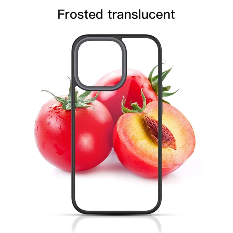 Scratch Resistant PC+TPU Hybrid Case Mobile Phone Back Cover Shell for iPhone 13 Pro Max 6.7 inch - Black