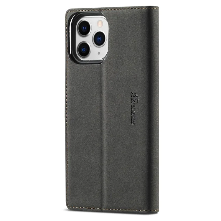 Forwenw F1 Série Fashion Style Résistant à la Peau en Cuir Étui en Cuir Pour Iphone 13 Pro 6,1 Pouces - le Noir