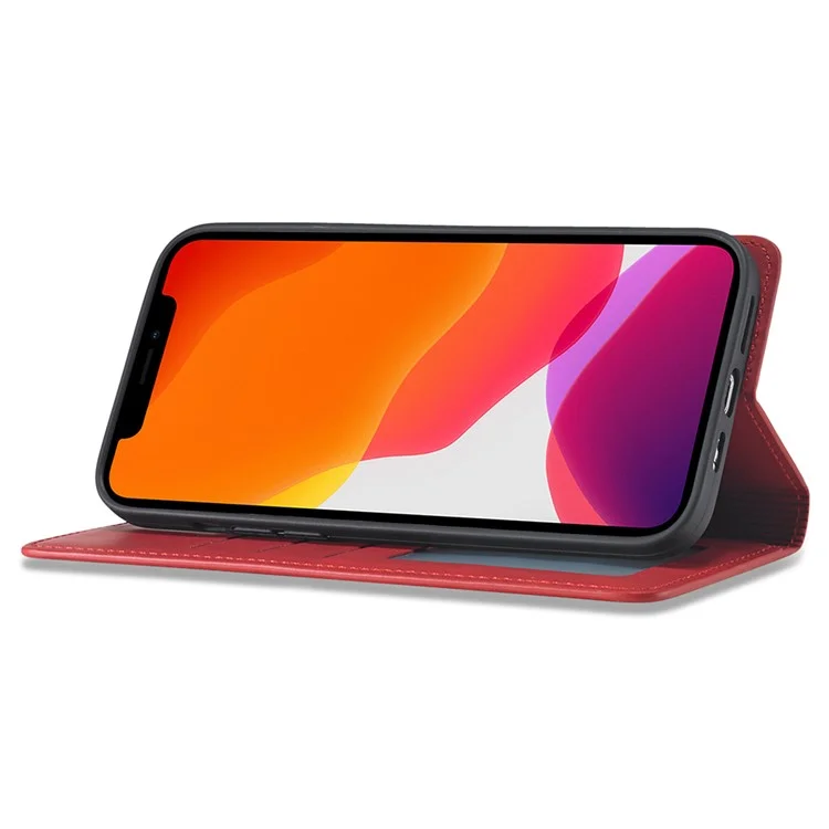 Forwenw Série De Fantasia Bem Protegida Capa De Telefone De Pele De Sensação De Pele Para Iphone 13 Mini 5,4 Polegadas - Vermelho