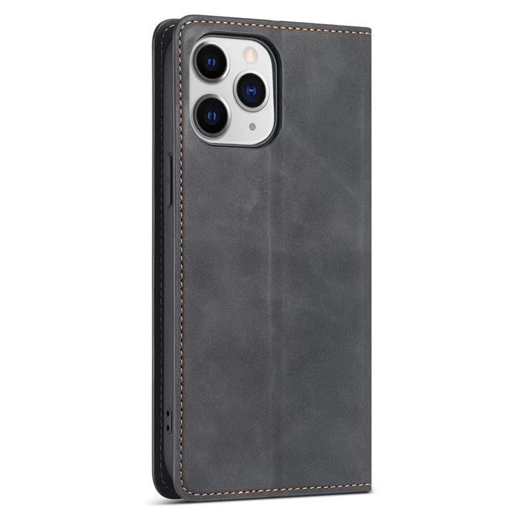 Forwenw Fantasy-Serie Stilvolle Seidige Touch-Leder-Brieftasche Telefon Shell Für IPhone 13 6,1 Zoll - Schwarz