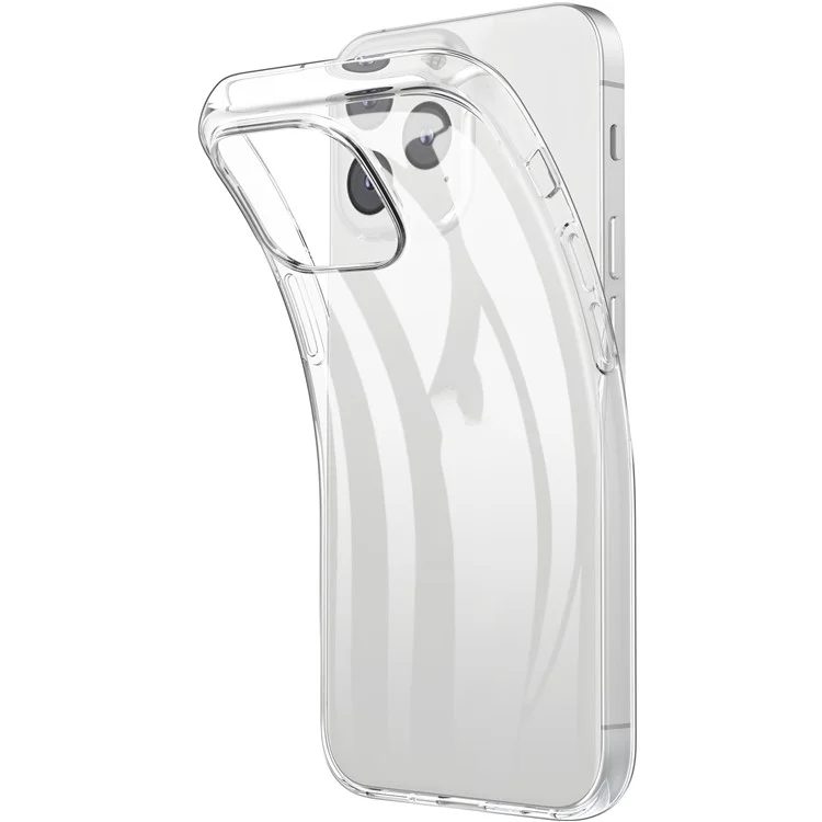 Transparente TPU-Handyhülle mit gehärteter Glasschutzfolie für iPhone 13 6.1 Zoll