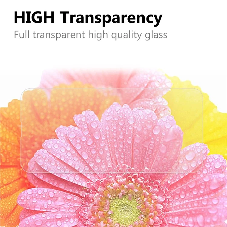 Transparent TPU Phone Cover Case with Tempered Glass Screen Protector for iPhone 13 6.1 inch