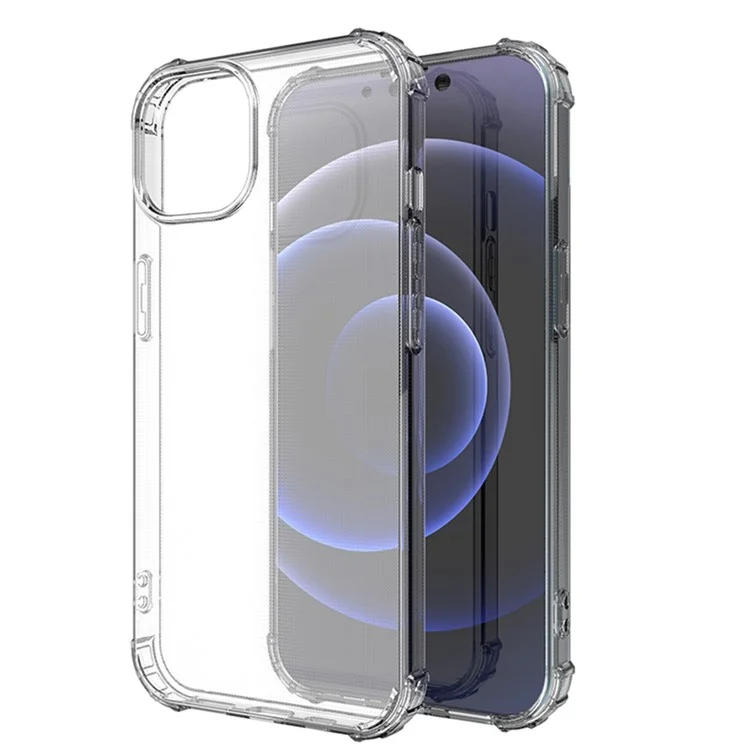 Custodia posteriore per telefono Full Protective Shock-resistant Transparent TPU Anti-fall per iPhone 13 6.1 pollici