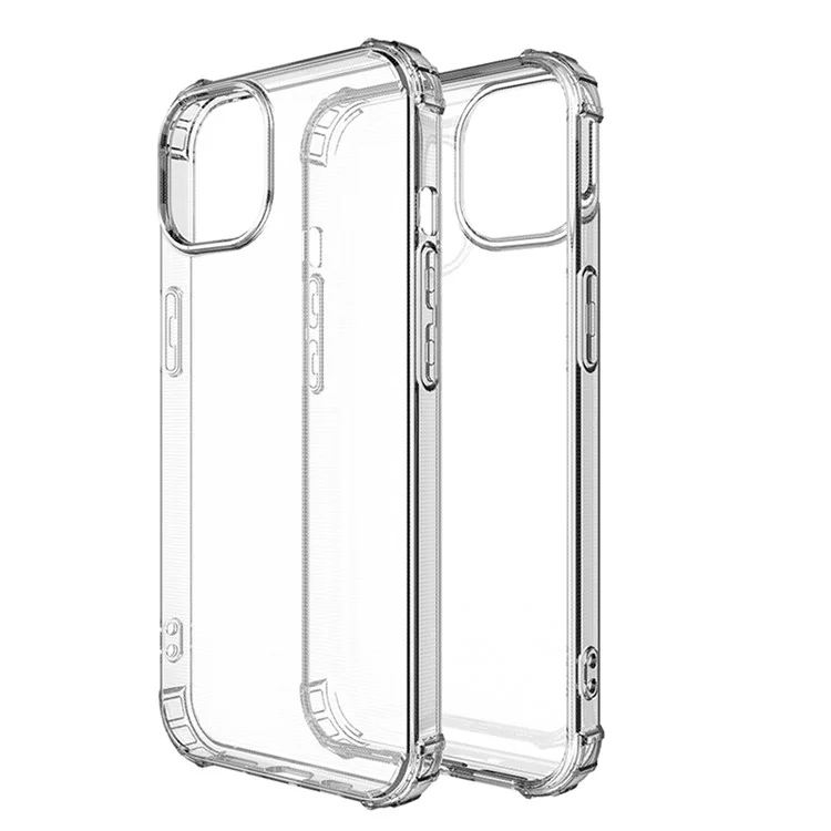 Custodia posteriore per telefono Full Protective Shock-resistant Transparent TPU Anti-fall per iPhone 13 6.1 pollici