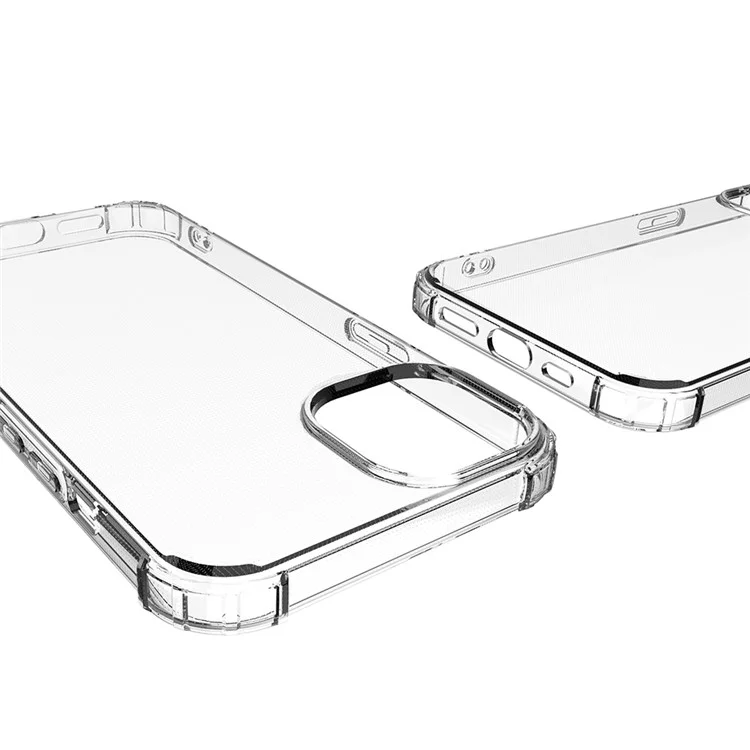 Custodia posteriore per telefono Full Protective Shock-resistant Transparent TPU Anti-fall per iPhone 13 6.1 pollici
