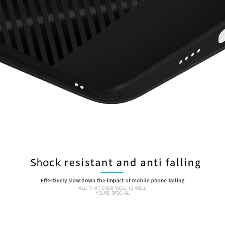 PINWUYO Drop-Resistant Imprinting PU Leather Coated TPU + PC Phone Cover Shell for iPhone X/XS 5.8 inch - Black