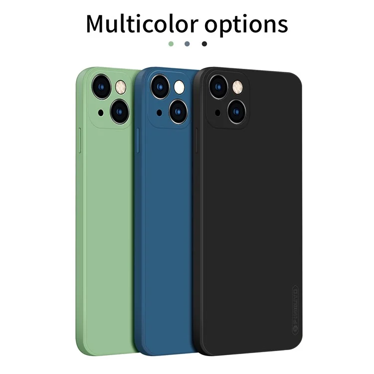 Funda protectora de silicona suave con recortes precisos para iPhone 13 de 6.1 pulgadas - Azul
