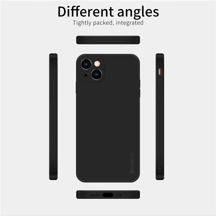 Funda protectora de silicona suave con recortes precisos para iPhone 13 de 6.1 pulgadas - Azul