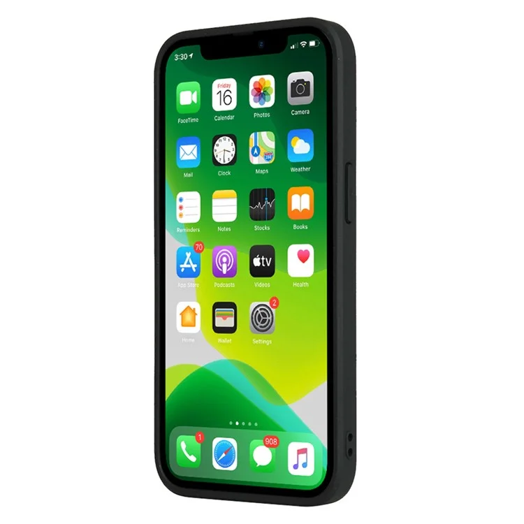 Fierre Shann Slim PU in Pelle Morbida Rivestita TPU + Hard PC Hard Hybrid Protective Case Per Iphone 13 6,1 Pollici - Motivo Intrecciato