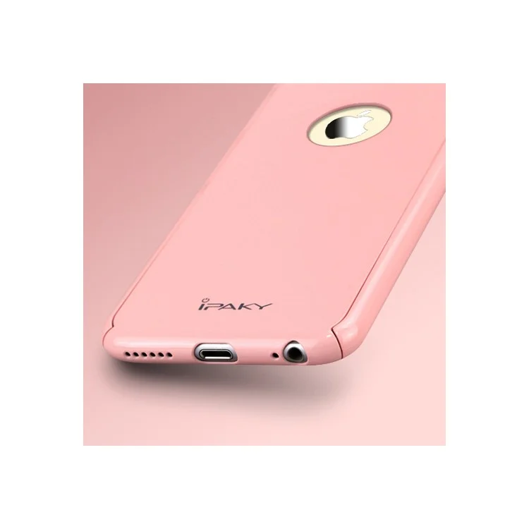 IPAKY Full Protection Case 2-Piece PC Shield for iPhone 6s/6 - Pink