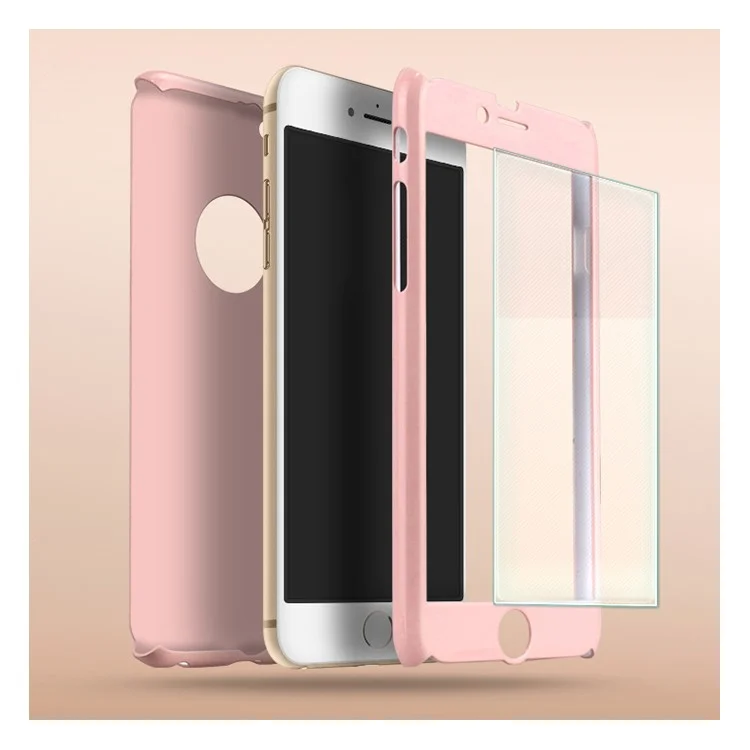 IPAKY Full Protection Case 2-Piece PC Shield for iPhone 6s/6 - Pink