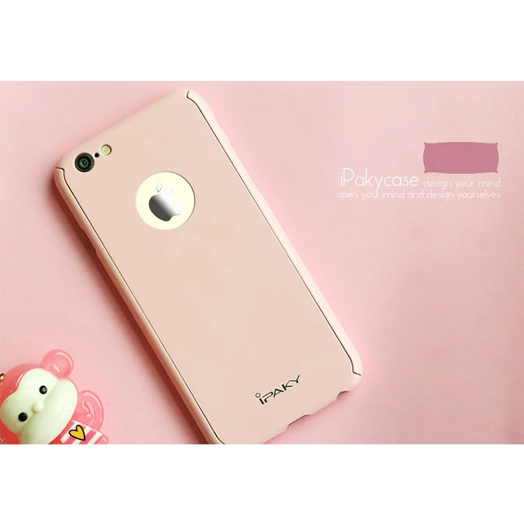 IPAKY Full Protection Case 2-Piece PC Shield for iPhone 6s/6 - Pink