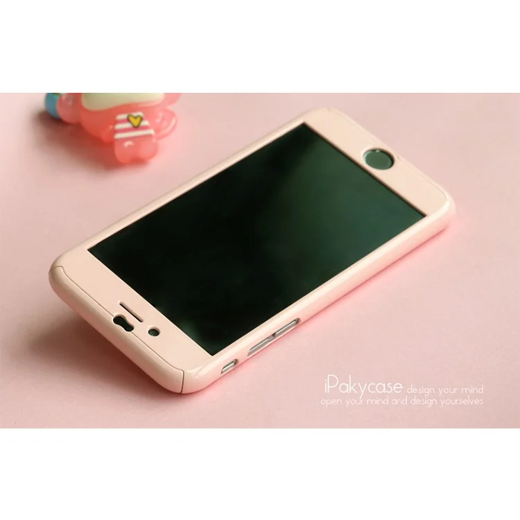IPAKY Full Protection Case 2-Piece PC Shield for iPhone 6s/6 - Pink
