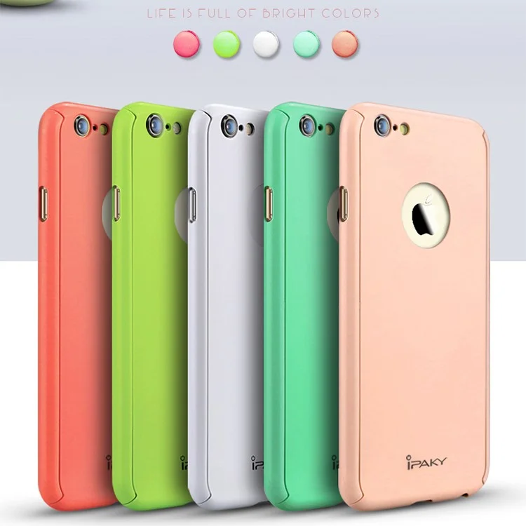 IPAKY Full Protection Case 2-Piece PC Shield for iPhone 6s/6 - Pink