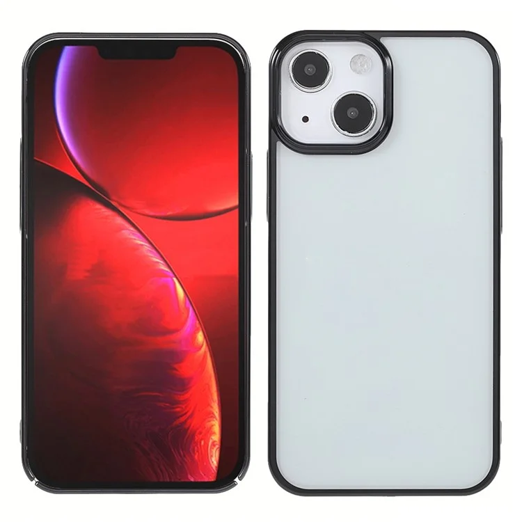 X-LEVEL Light Stylish Electroplating PC Shockproof Slim Phone Cover Case для iPhone 13 mini 5.4 дюйма - Черный