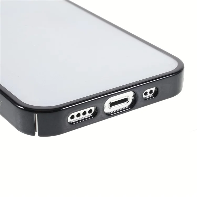 X-LEVEL Light Stylish Electroplating PC Shockproof Slim Phone Cover Case для iPhone 13 mini 5.4 дюйма - Черный