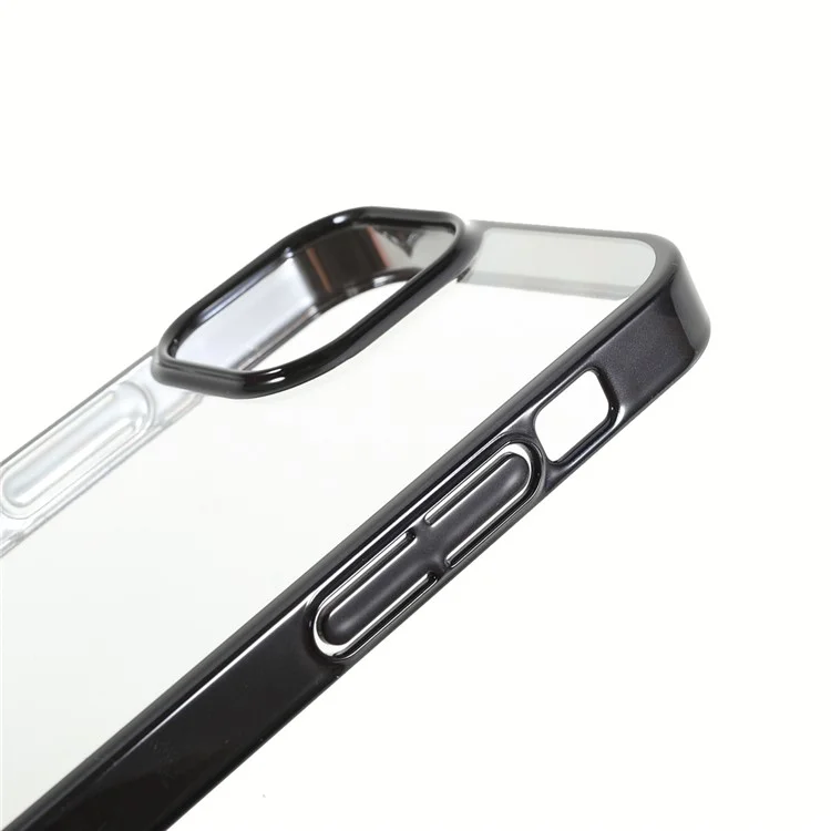 X-LEVEL Light Stylish Electroplating PC Shockproof Slim Phone Cover Case для iPhone 13 mini 5.4 дюйма - Черный