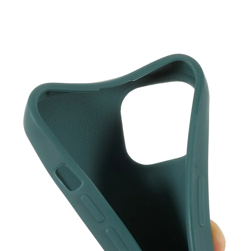 Anti Scratch TPU Phone Case Cover with Adjustable Lanyard for iPhone 13 6.1 inch - Green