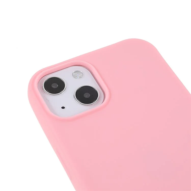 Anti Scratch TPU Phone Case Cover with Adjustable Lanyard for iPhone 13 6.1 inch - Light Pink