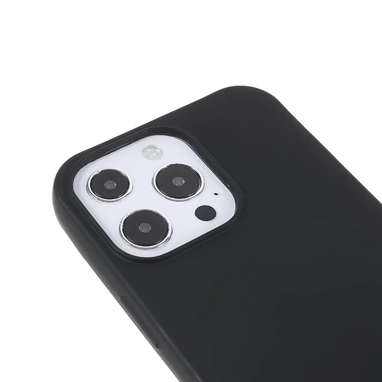 Funda protectora de TPU suave para teléfono móvil con cordón para iPhone 13 Pro de 6,1 pulgadas - Negro