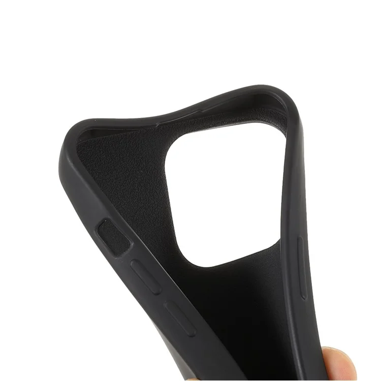 Funda protectora de TPU suave para teléfono móvil con cordón para iPhone 13 Pro de 6,1 pulgadas - Negro