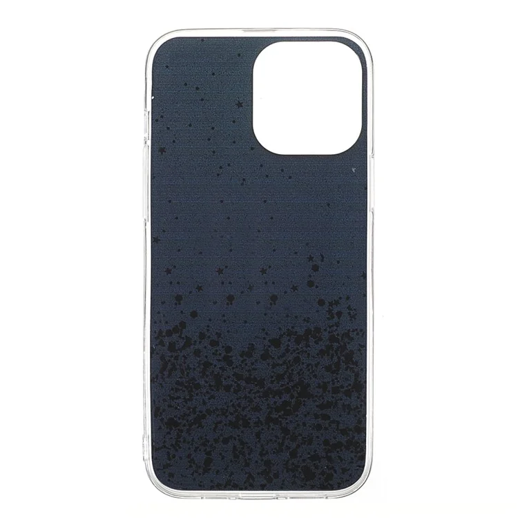 Flash Powder Sequins Fashionable Anti-Drop Acrylic+TPU Phone Cover for iPhone 13 Pro Max 6.7 inch - Black