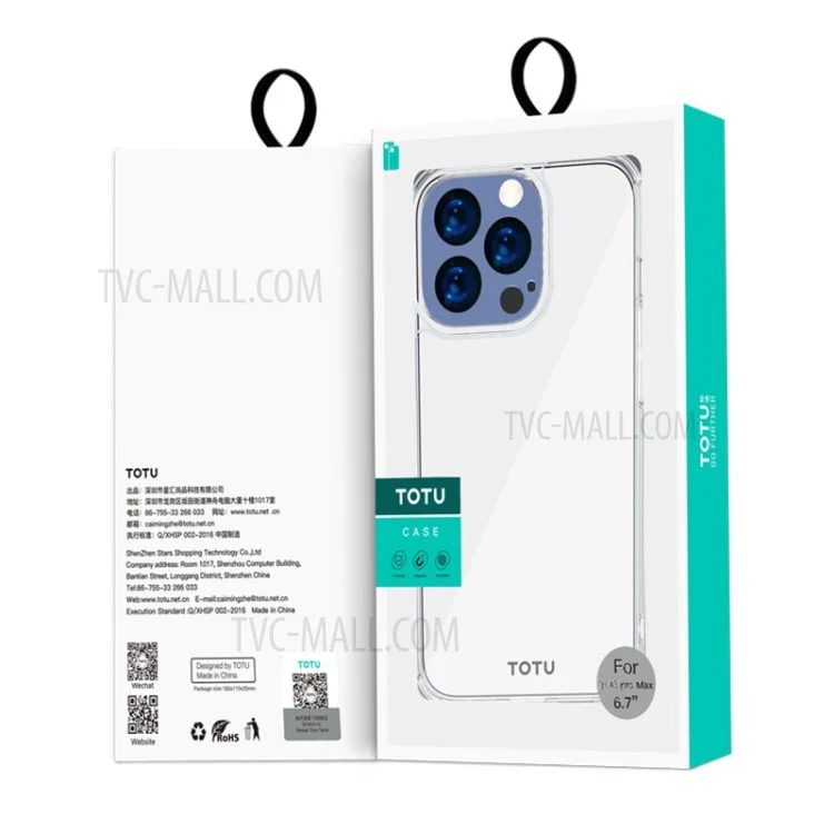 TOTU AA-067 Hochdurchlässige TPU-Schutzhandy-Hülle für iPhone 13 Pro 6.1 Zoll