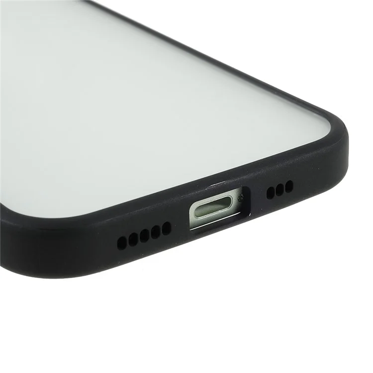 Calidad TPU + Acrylic Celebre de Portada de Protección Para Iphone 12/12 Pro 6.1 Pulgadas - Negro
